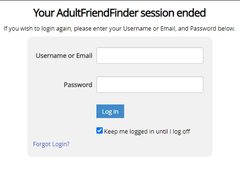 AdultFriendFinder Session