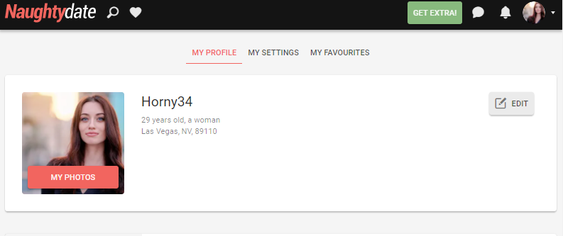 my profile on naughtydate