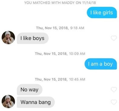 tinder hookup messasge