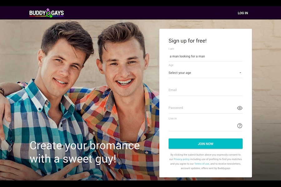 buddygays login page