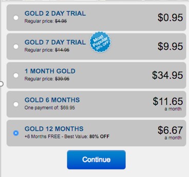 fling pricing