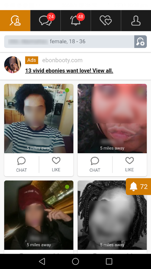 Making Contact on ebonyflirt