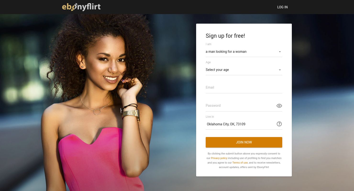 ebonyflirt sign up